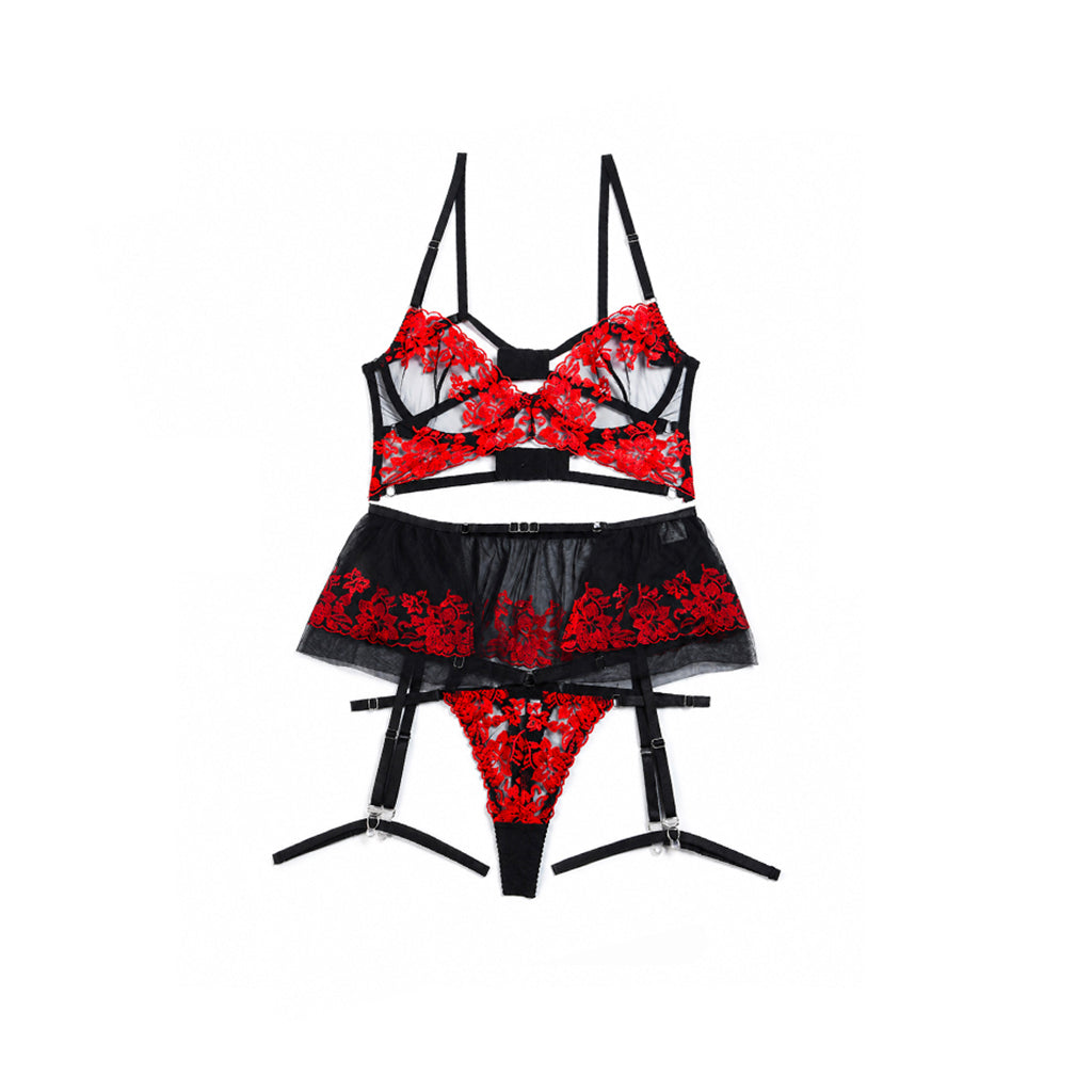 Ensemble lingerie rouge BELIONE